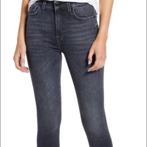 7 For All Mankind Highwaisted Black Jean